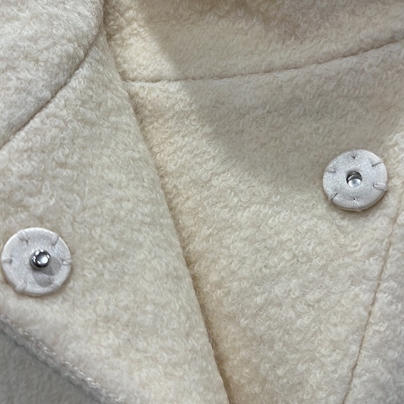Cream boucle coat - Picture 4 of 12